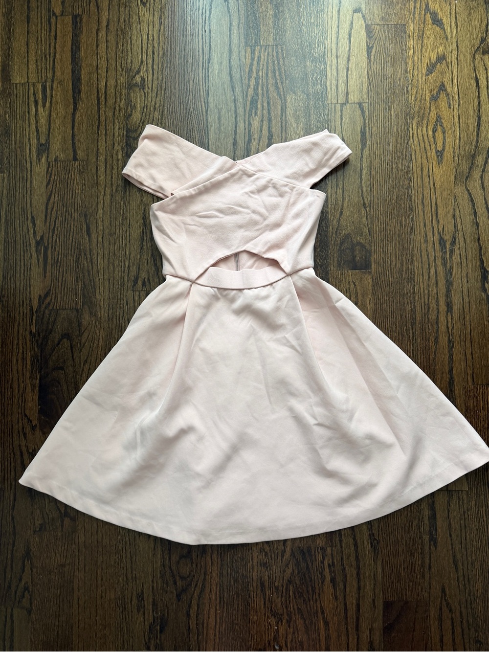 Pale Pink Cross-Back Dress